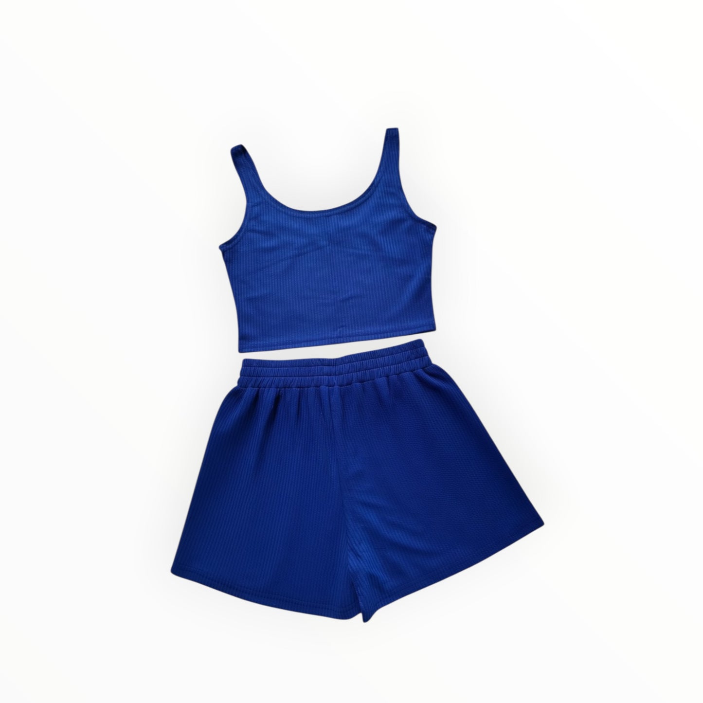 Blauwe Dames Set Top & Short