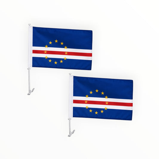 Autovlag Kaapverdië 30 x 45 cm - Set van 2