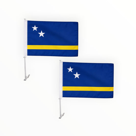 Autovlag Curaçao 30 x 45 cm - Set van 2