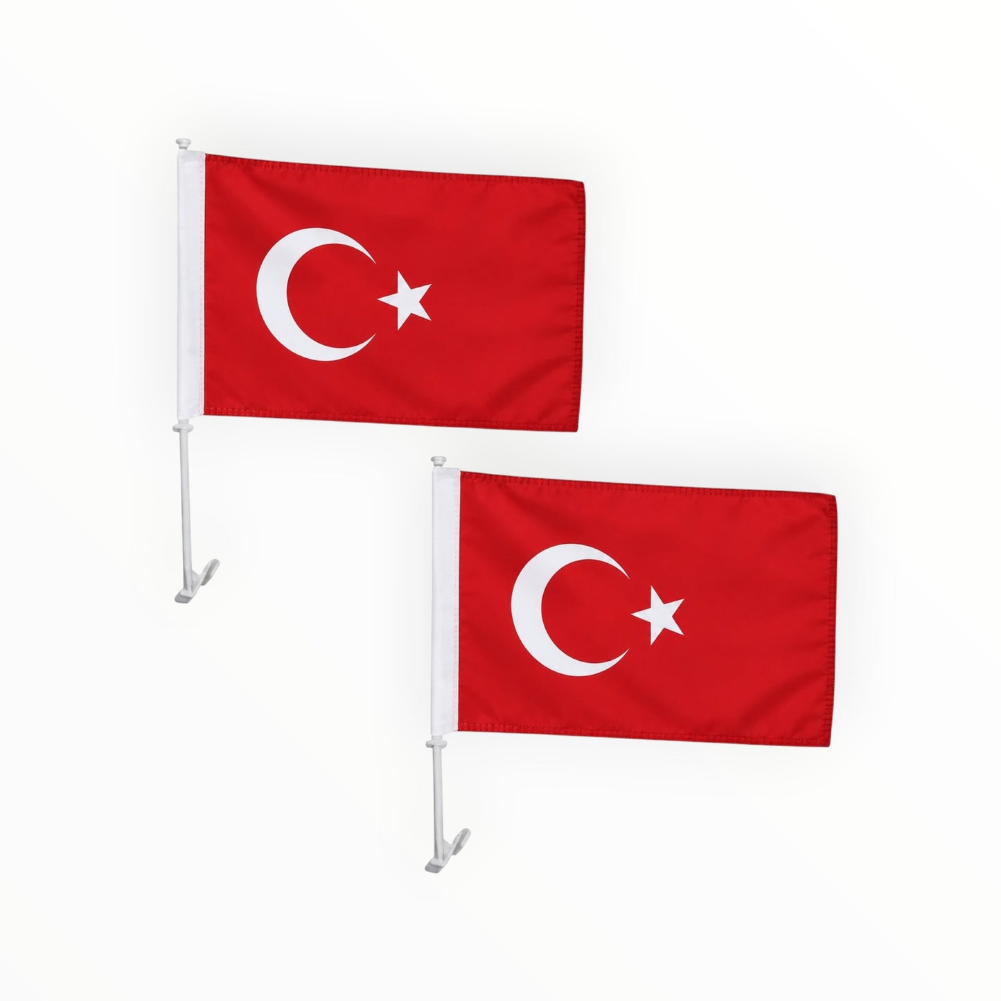 Autovlag Turkije 30 x 45 cm - Set van 2