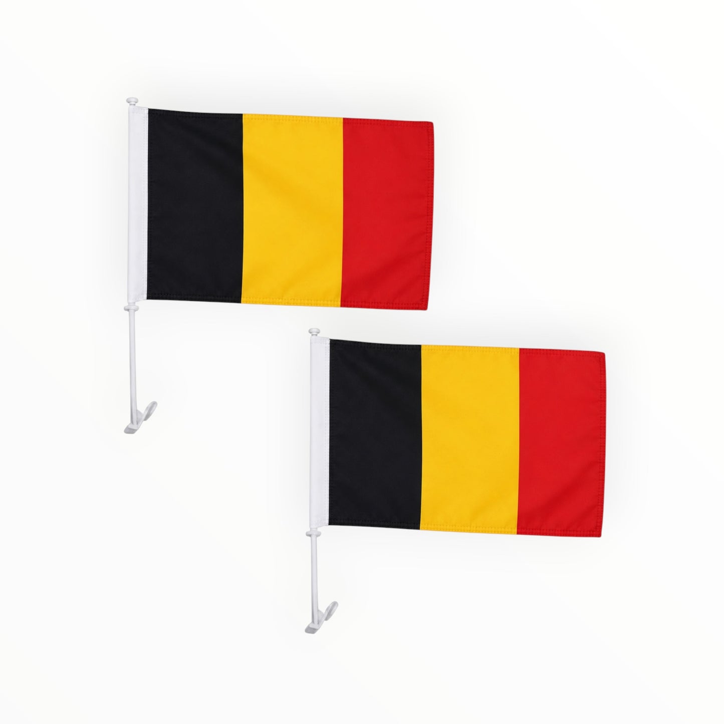 Autovlag België 30 x 45 cm - Set van 2