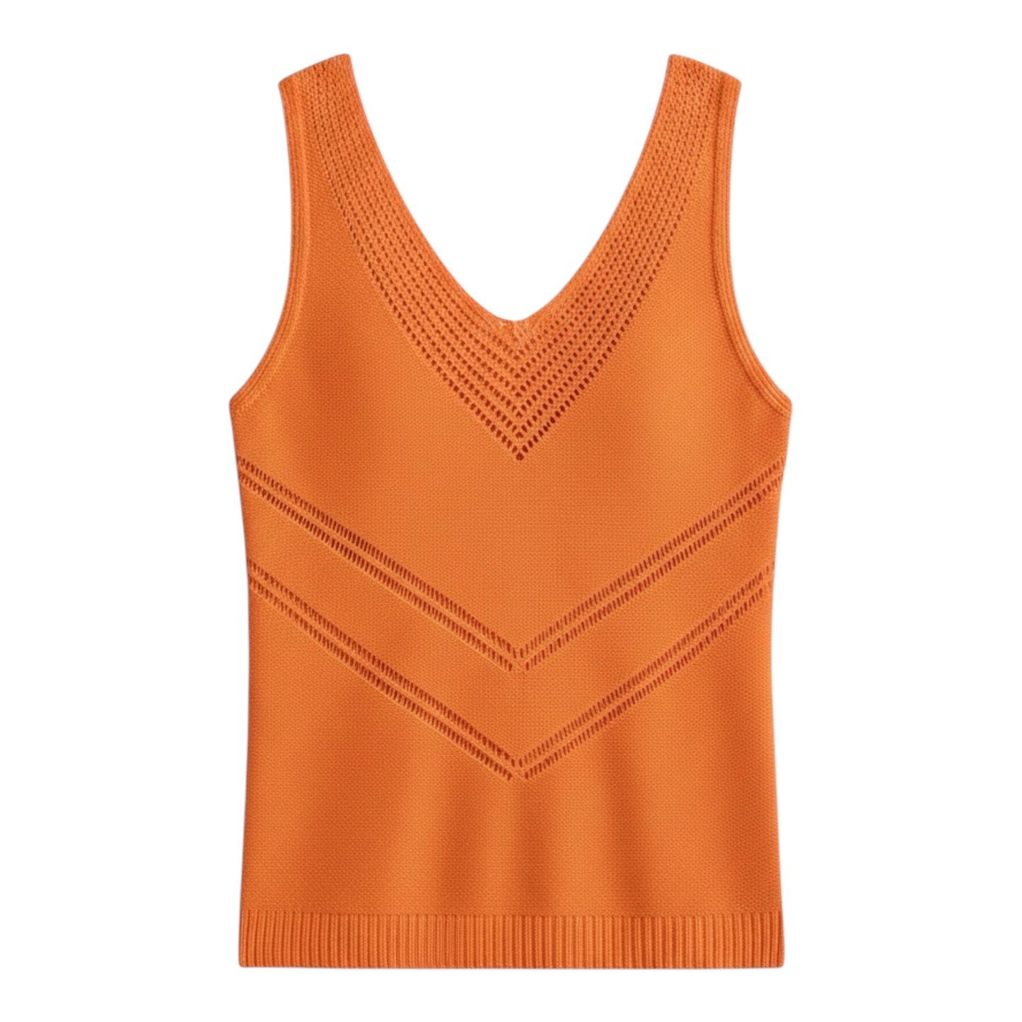 Oranje Damestop V-hals
