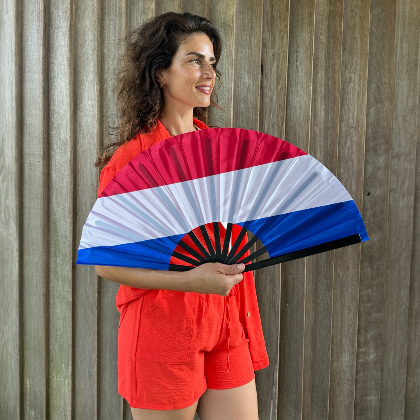 Oranje Blouse & Short Set Dames
